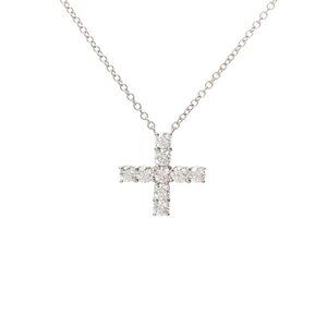HARRY WINSTON Mini Cross Diamond PT950 necklace 802000159784000